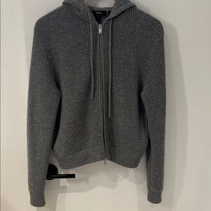 Theory Gray Hooded cashmere will donate if not sold soon